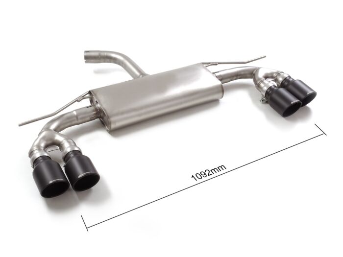 Ragazzon Stainless Steel rear silencer left/right AUDI Sportback 35TFSI (110kW) 2020>> (50.1109.64B) - TMC Motorsport