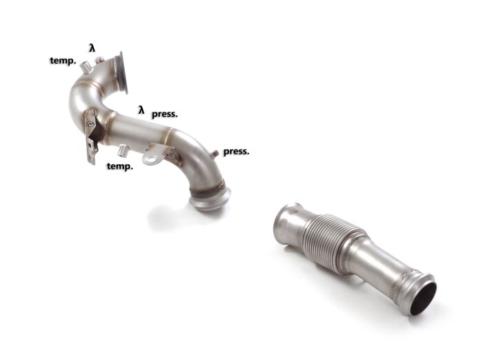 Ragazzon Stainless Steel cat replacement pipe MERCEDES AMG A45 S 4MATIC (310kW) 2021>> (50.1122.80) - TMC Motorsport