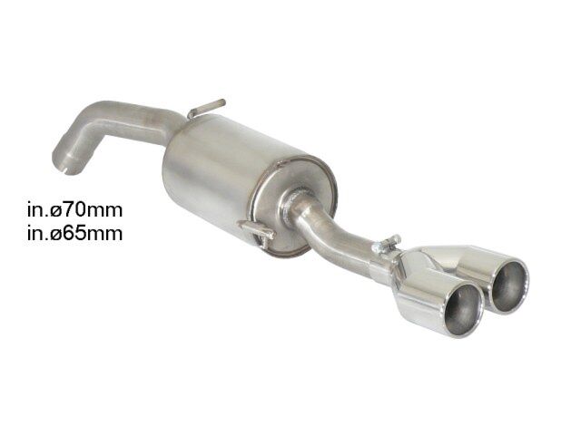 Ragazzon Rear Silencer PEUGEOT RCZ 1.6 Turbo (147kW) 2010>> (50.0443.27) - TMC Motorsport