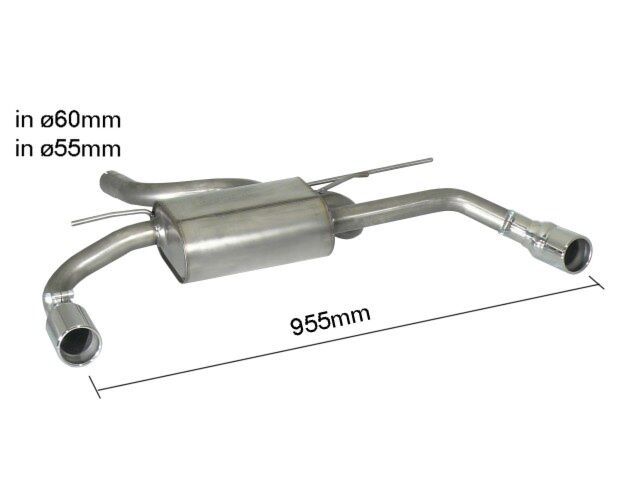 Ragazzon Rear Silencer BMW 4 SERIES F32 420d (135kw) 2013 - (50.0462.04) - TMC Motorsport