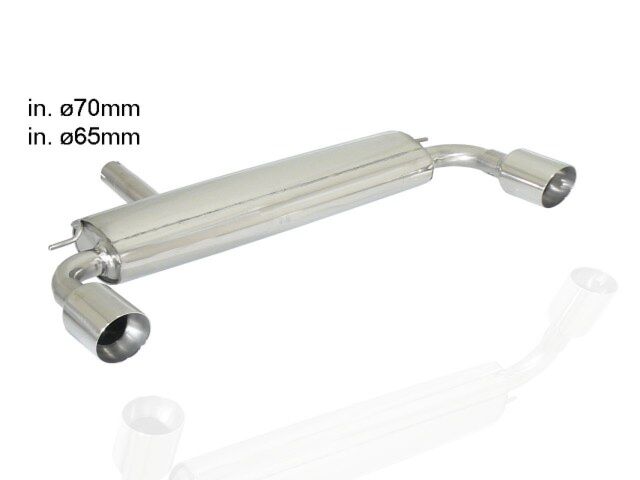 Ragazzon Rear Silencer MINI R60 Countryman ALL4 1.6 JCW (160kW) 2012>> (50.0480.60) - TMC Motorsport