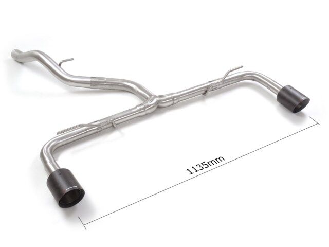 Ragazzon Stainless steel rear tube group N left/right VOLKSWAGEN 1.5TSI - 1.5eTSI (110kW - NO Multilink) 12/2019>> (50.0994.74) - TMC Motorsport