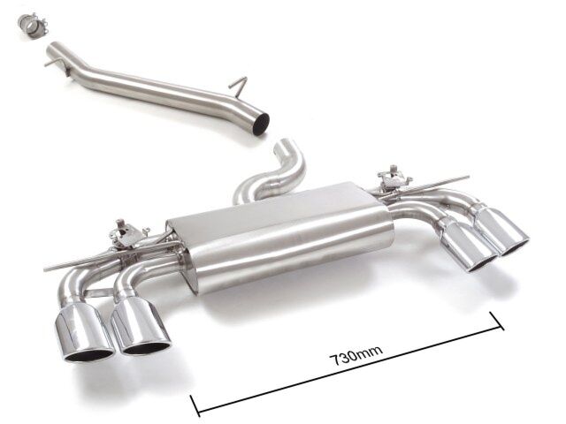 Ragazzon Stainless steel centre pipe + rear silencer left/right
VOLKSWAGEN R 2.0TSI 4motion (221kW) 12/2018>>2020 (50.0877.35) - TMC Motorsport