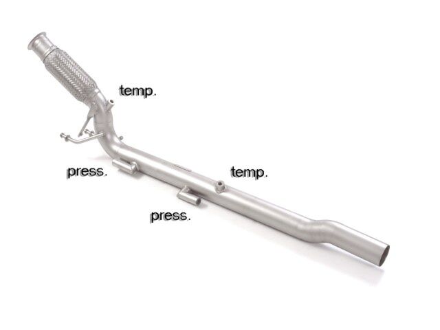 Ragazzon Stainless steel particulate filter replacement pipe group n VOLKSWAGEN 2.0TDi (103kW) 4motion 2009>>2016 (55.0732.00) - TMC Motorsport