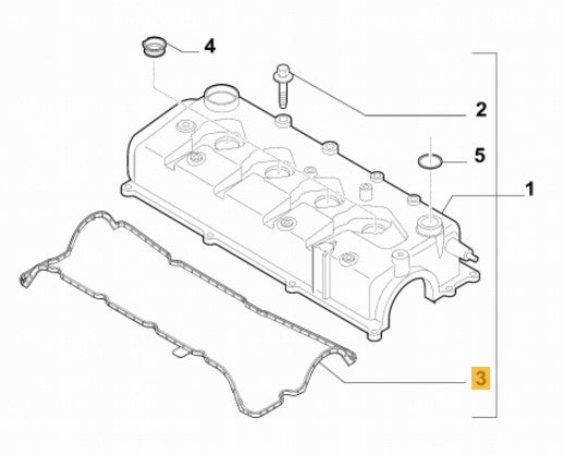 Abarth Cam Gasket For Abarth, Alfa Romeo, Jeep 1.4 Multiair Engines - TMC Motorsport