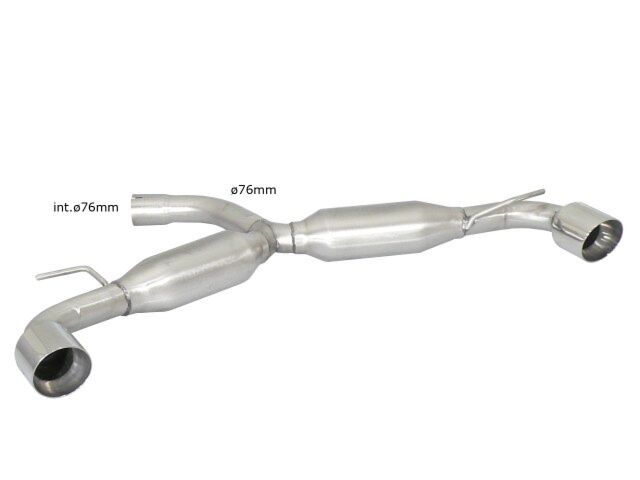 Ragazzon Rear Silencer VW Golf VI 2.0 GTI TSI (155kW) ¸76mm 2009>> (58.0586.61) - TMC Motorsport