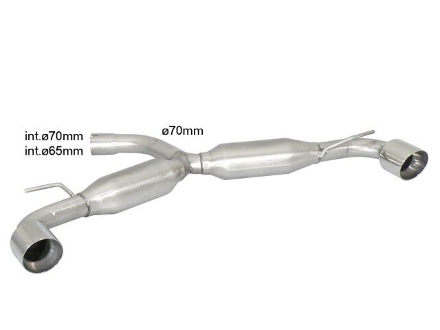 Ragazzon Rear Silencer VW Golf VI 2.0 GTI TSI (155kW) ¸70mm 2009>> (58.0585.61) - TMC Motorsport