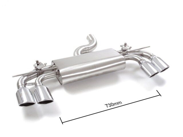 Ragazzon Stainless Steel rear silencer left/right VOLKSWAGEN R 2.0TSI 4motion (228kW) 2017>>08/2018 (58.0917.35) - TMC Motorsport