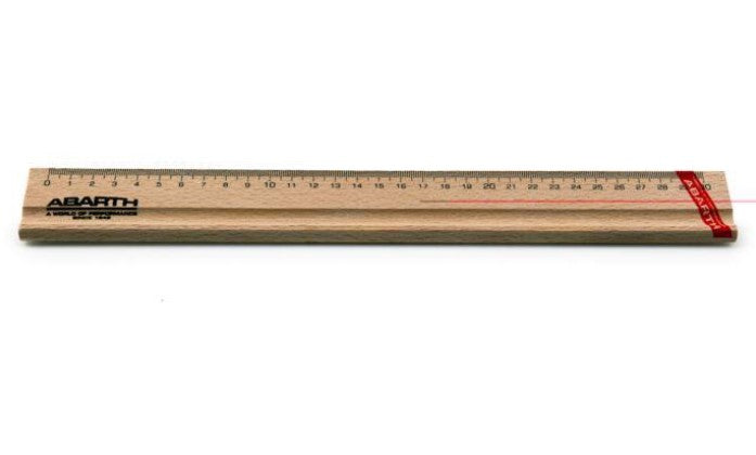 Genuine Abarth Wooden Ruler - Abarth - TMC Motorsport