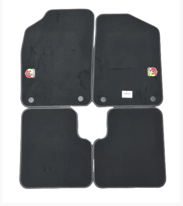 Genuine Abarth 500 / 595 / 695 Floor Mats - Right Hand Drive Vehicles - TMC Motorsport