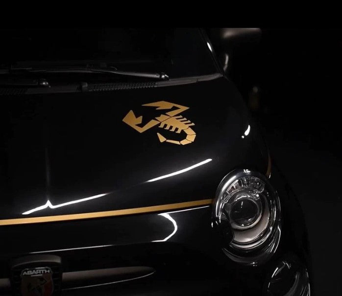 Genuine Abarth Bonnet Decal - 500 Abarth Scorpioneoro - TMC Motorsport