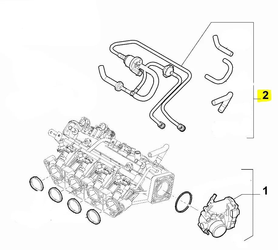 Genuine Abarth Fuel Tank Breather / Purge Canister Valve – 500 / 595 / 695