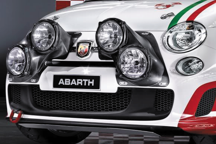 Abarth 500 Series 3 R3T Carbon Rally Pod Lights - Cadamuro - Abarth Tuning