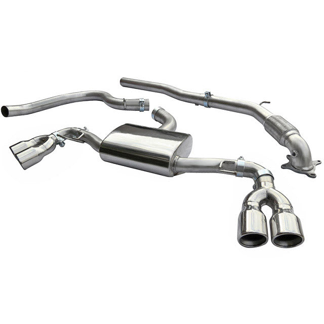 Cobra Sport Audi TT (Mk2) 1.8/2.0 TFSI (2WD) (2007-11) Turbo Back Performance Exhaust - TMC Motorsport