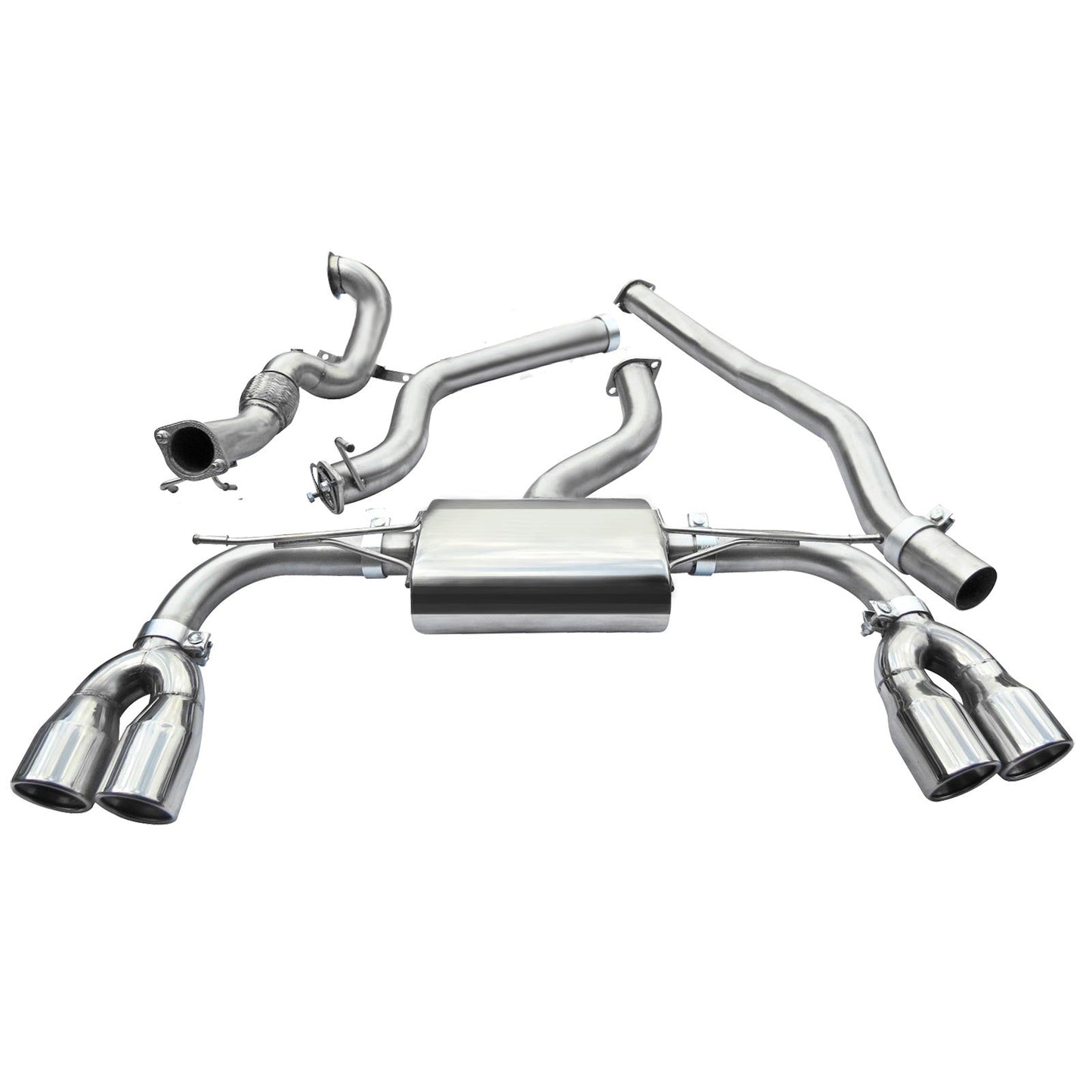 Cobra Sport Audi S3 (8V) Saloon (Non-Valved) (13-18) Turbo Back Performance Exhaust - TMC Motorsport