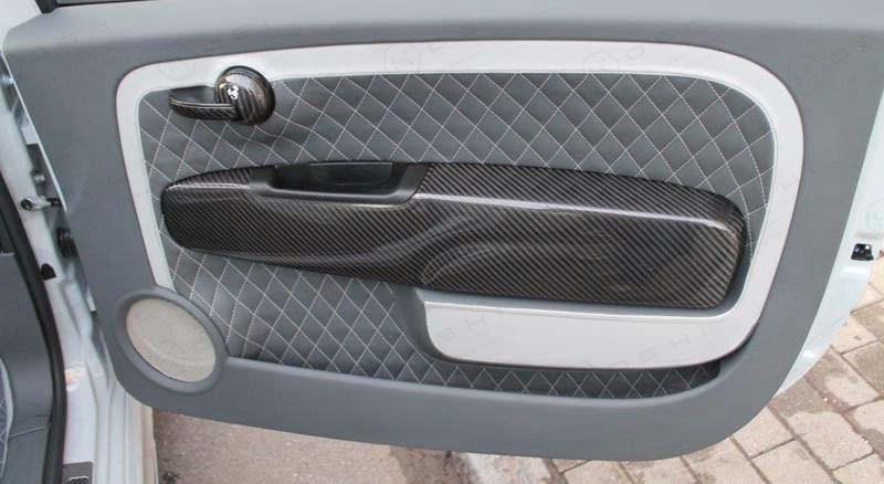 Abarth 500 / 595 / 695 Internal Door Covers - Carbon Fibre - Abarth Tuning