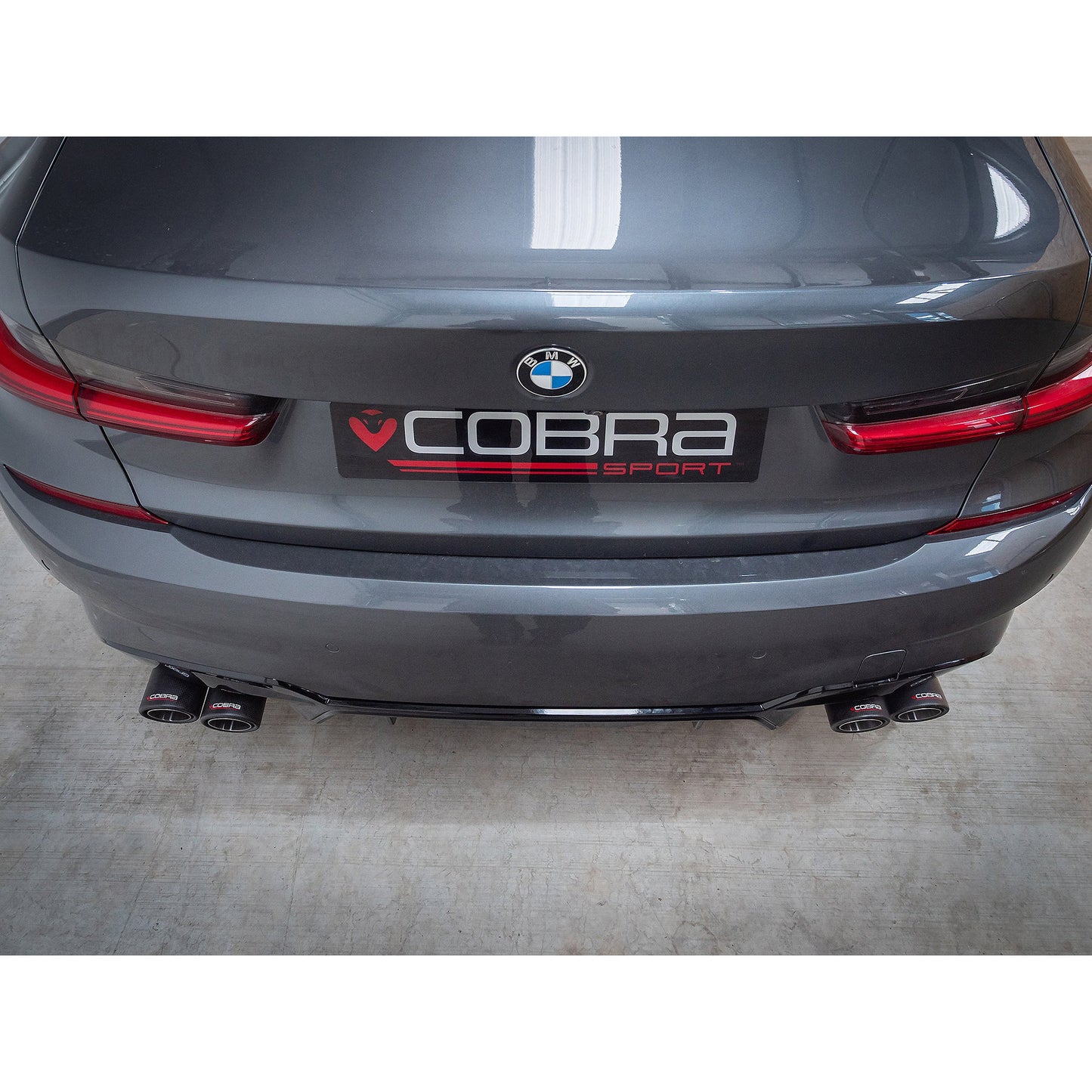 Cobra Sport BMW 330e (G20) (19>) Valved Quad Exit Rear Axle Back M3 Style Performance Exhaust - TMC Motorsport