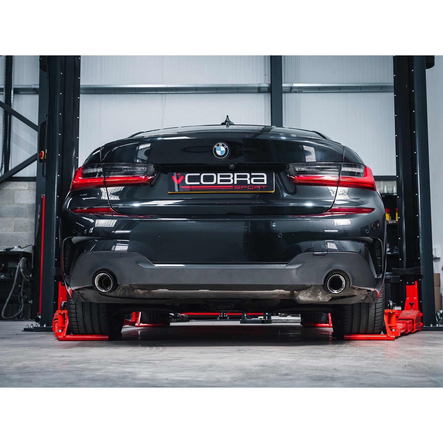 Cobra Sport BMW 3 Series (G20/G21) Carbon Fibre M Performance Tips - OEM Style Larger 3.5" Slip-on Replacement Tailpipes - TMC Motorsport