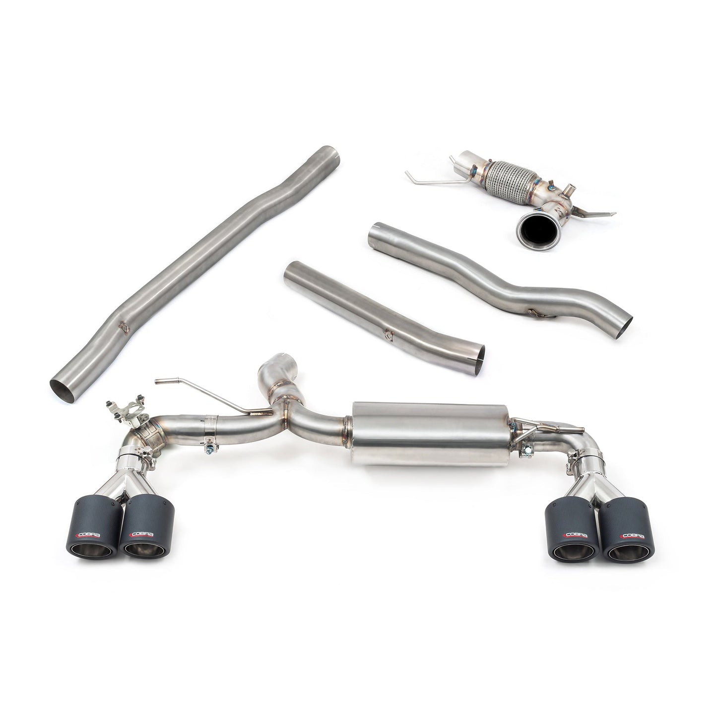 Cobra Sport BMW M135i (F40) Quad Exit M3 Style Turbo Back Performance Exhaust - TMC Motorsport
