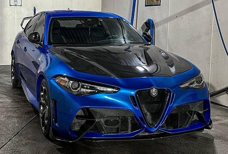 Alfa Romeo Giulia GTAm Style Front Bumper - Carbon Fibre - TMC Motorsport