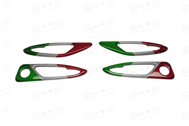 Alfa Romeo Giulia - Rahmenverkleidung für interne Türgriffe - Karbonfaser