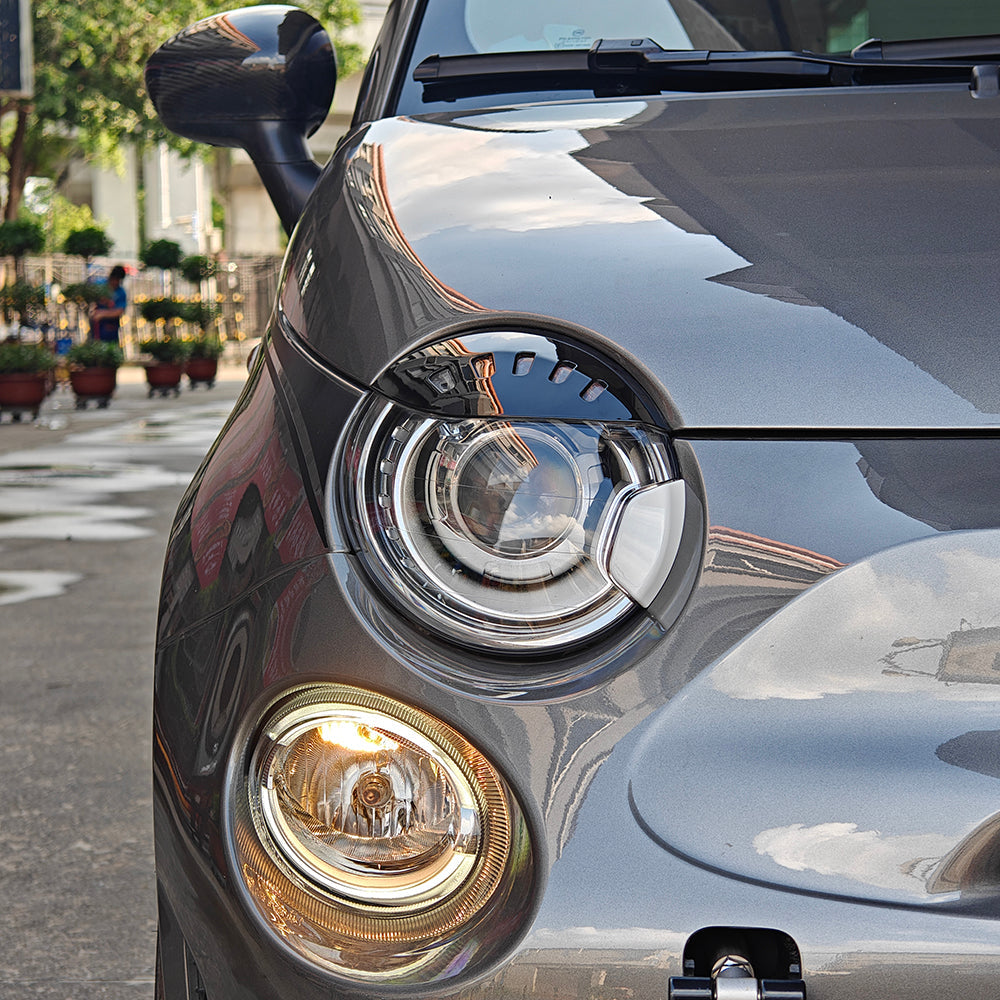 Abarth 500 / 595 / 695 Xenon Headlight Washer Jet Covers