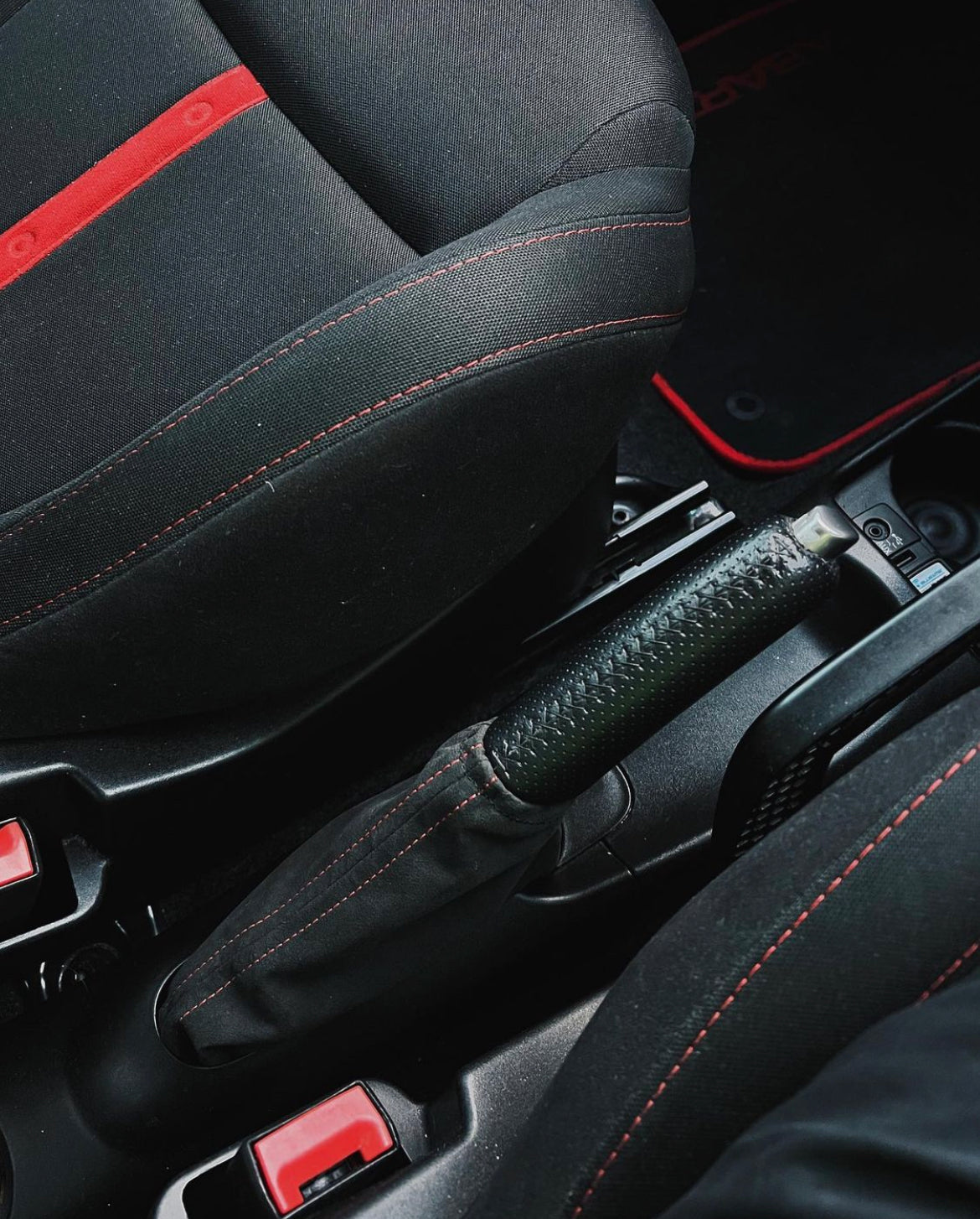 Abarth 500 / 595 / 695 TMC Motorsport Alcantara Handbrake Gaiter - TMC Motorsport