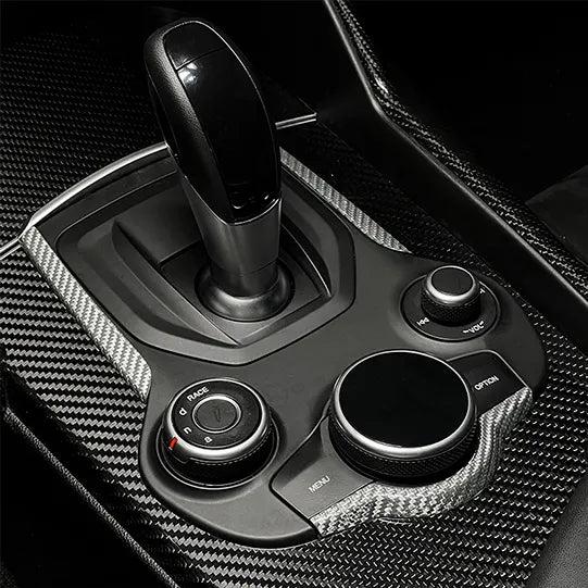 Alfa Romeo Giulia / Stelvio Center Console Frame Trim Cover - Carbon Fibre - TMC Motorsport