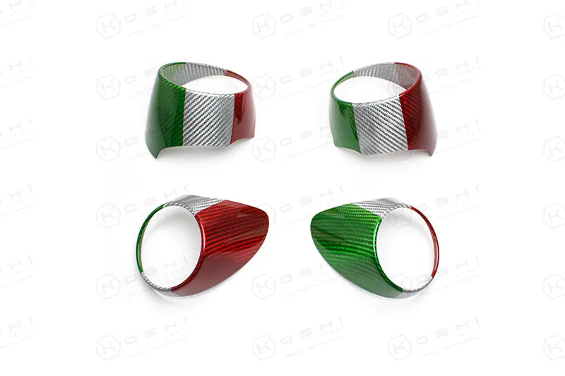 Alfa Romeo Giulia Kit Lüftungsschlitz-Abdeckungen - Carbonfaser