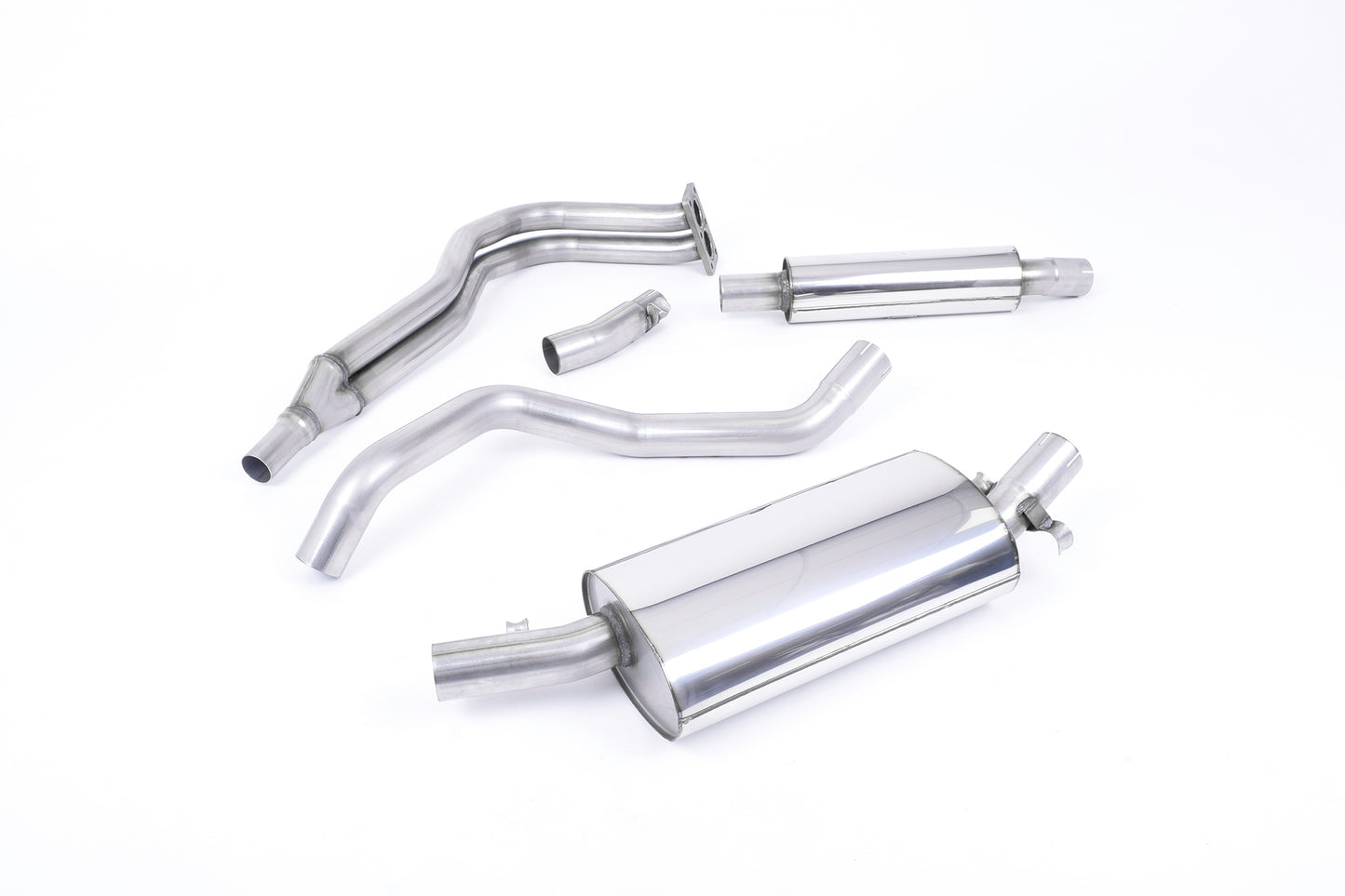 VW Golf GTI Mk1 - Resonated (Quieter) Manifold-Back Exhaust System with Polished Tip (For OE Manifold)