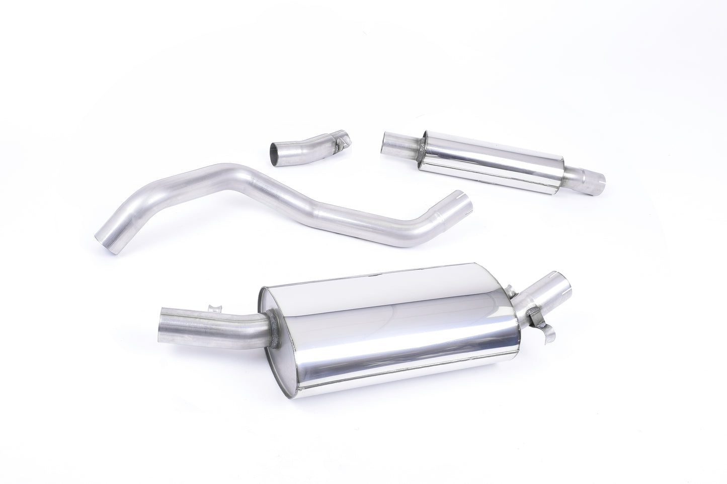 VW Golf GTI Mk1 - Resonated (Quieter) Downpipe-Back Exhaust System with Polished Tip
