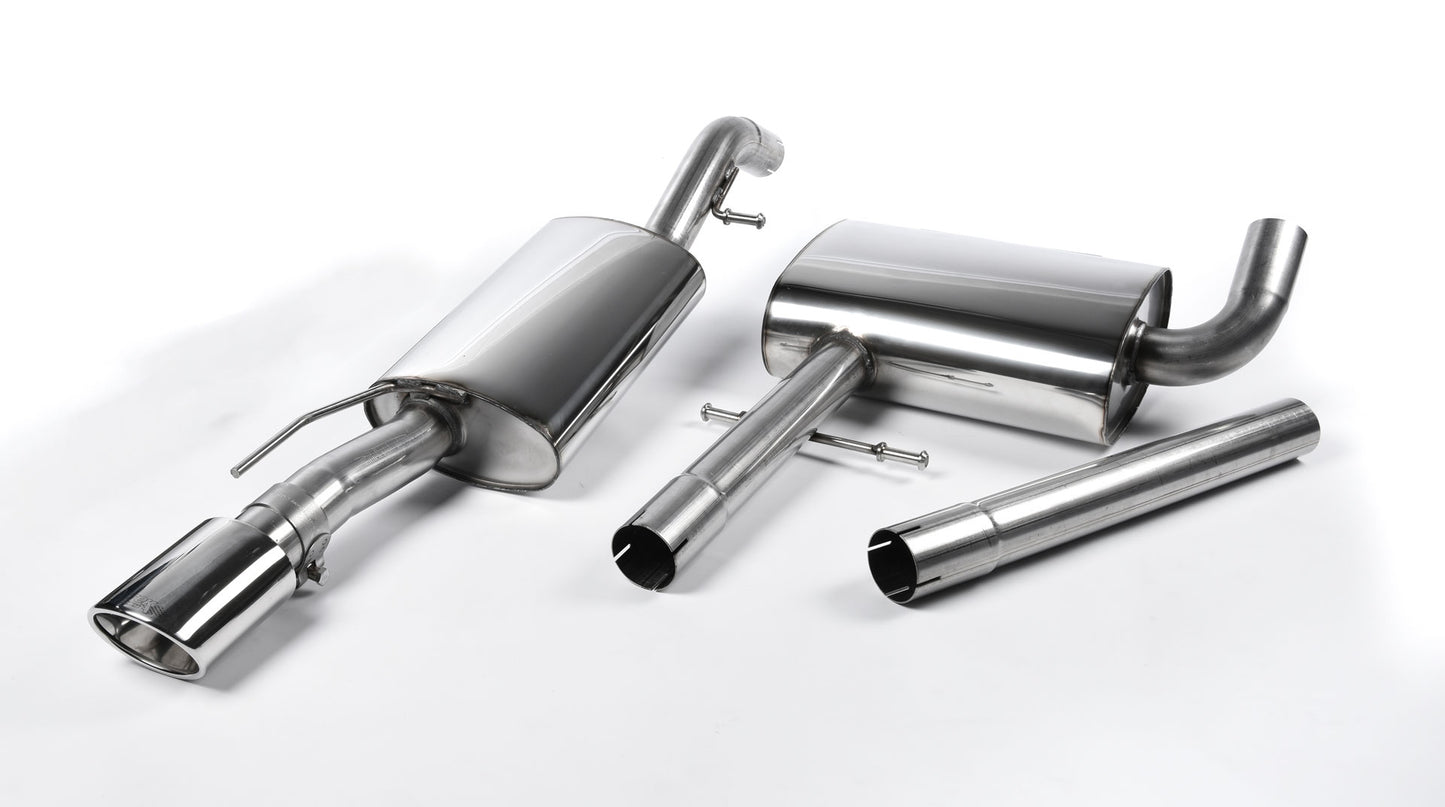 VW Corrado VR6 (1988 - 1991) - Resonated (Quieter) Cat-Back Exhaust System with with Polished Oval Tip