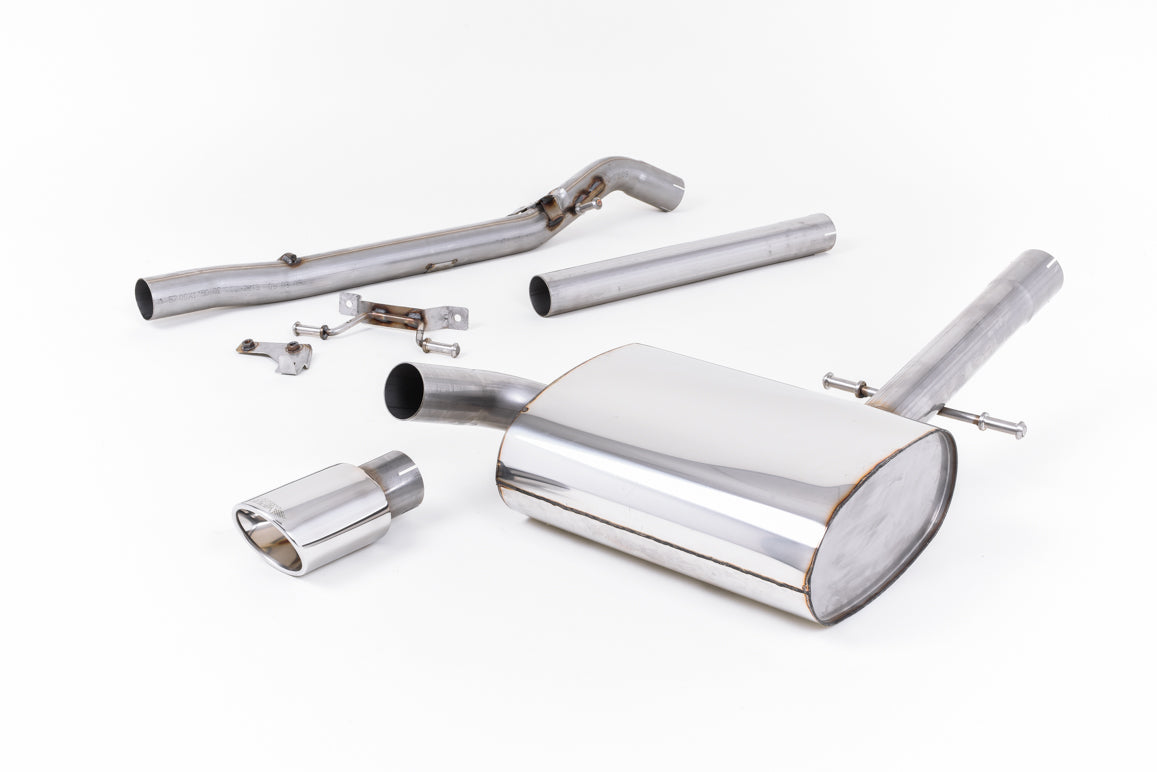 VW Corrado VR6 (1988 - 1991) - Non-Resonated (Louder) Cat-Back Exhaust System with Polished Oval Tip