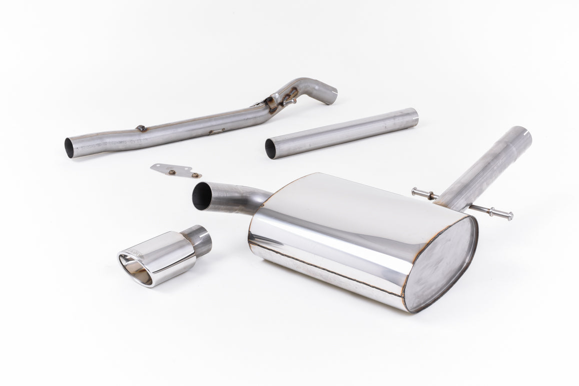 VW Corrado VR6 (1992 - 1995) - Non-Resonated (Louder) Cat-Back Exhaust System with Polished Oval Tip