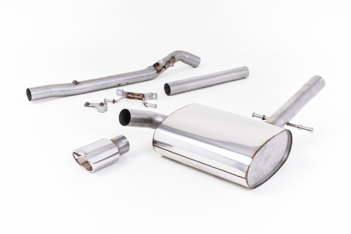 VW Corrado G60 1.8 - Non-Resonated (Louder) Cat-Back Exhaust System with Polished Oval Tip