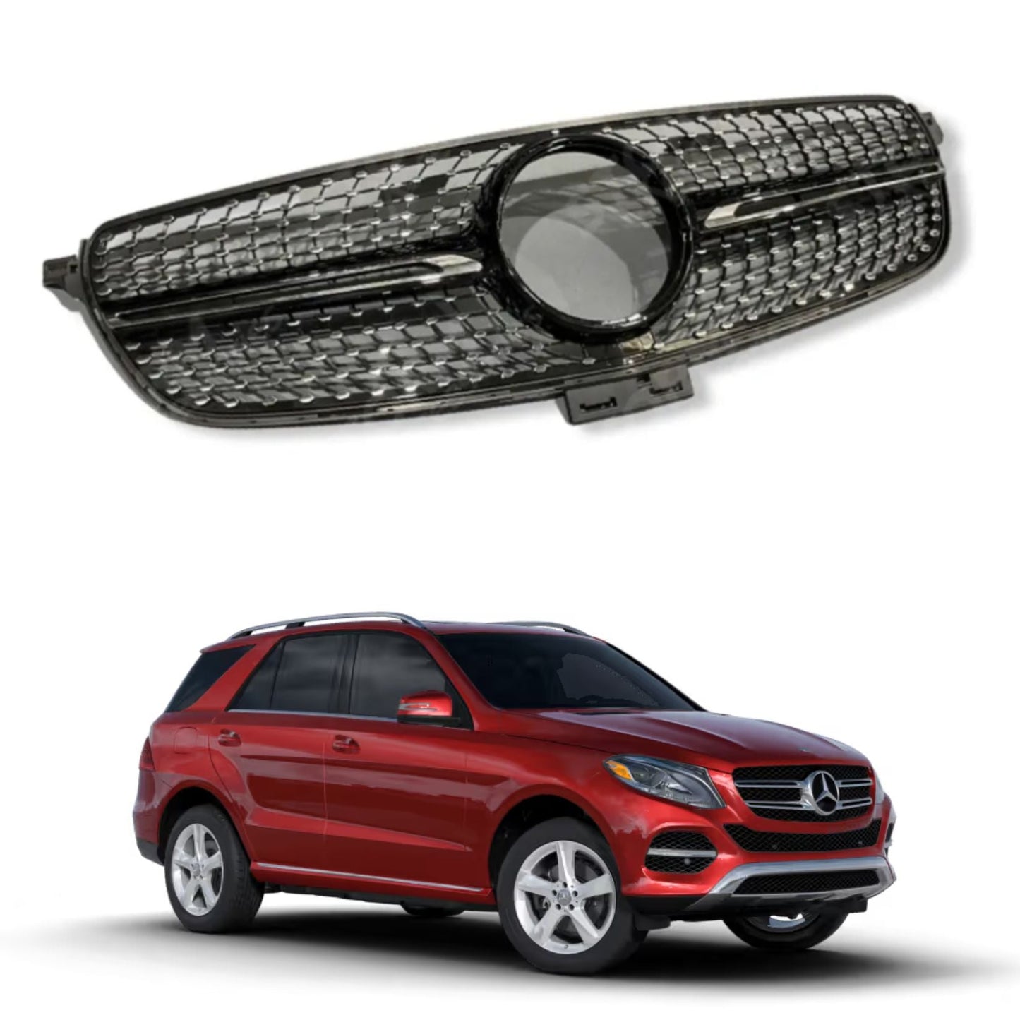 Mercedes GLE W166 2015-2018 - Diamond Style Upgrade Front Grille
