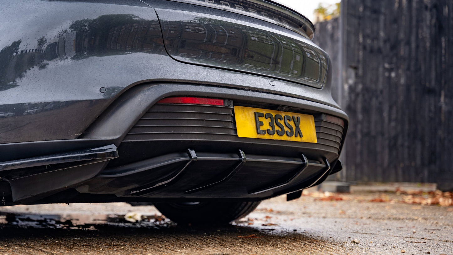 Porsche Taycan Pre Facelift - Rear Diffuser Fin Set - TMC Motorsport
