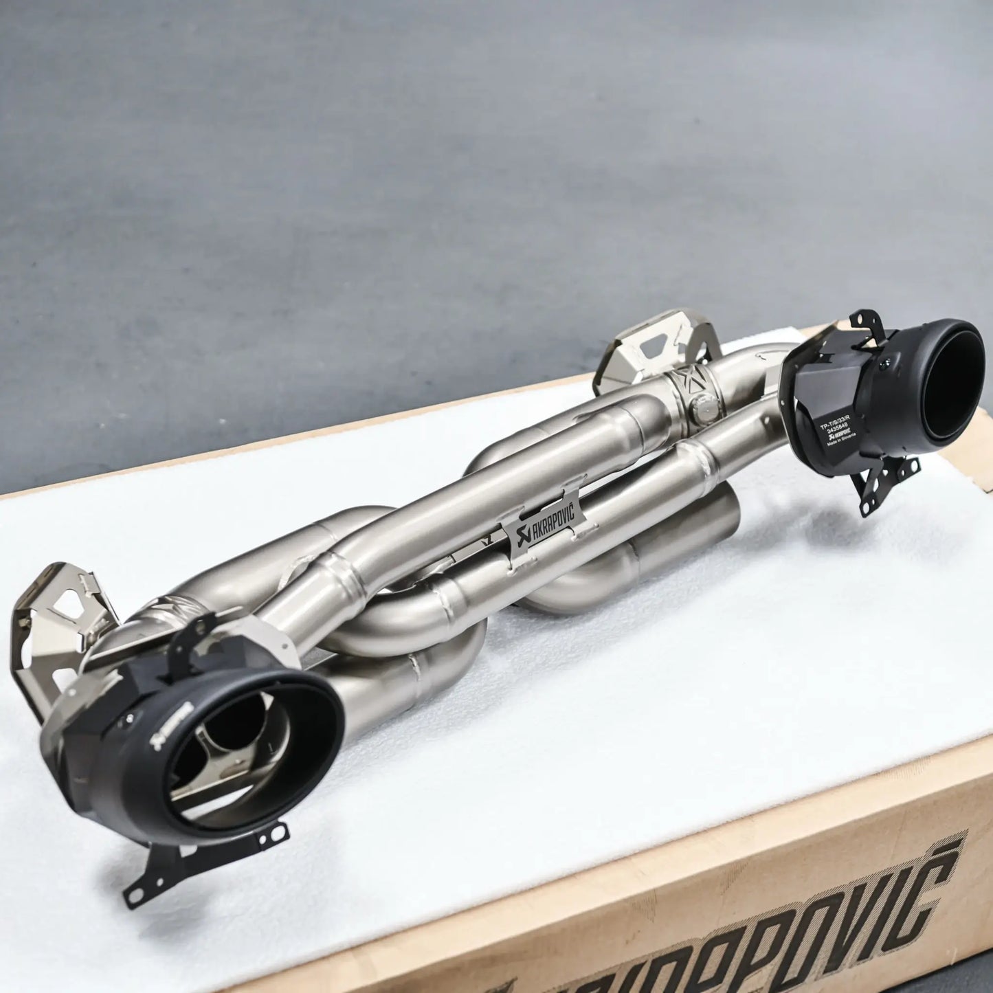 Porsche 911 Turbo / Turbo S / Sport Classic (992.1) | Akrapovic | Tail Pipe Set (Black Titanium) - TMC Motorsport