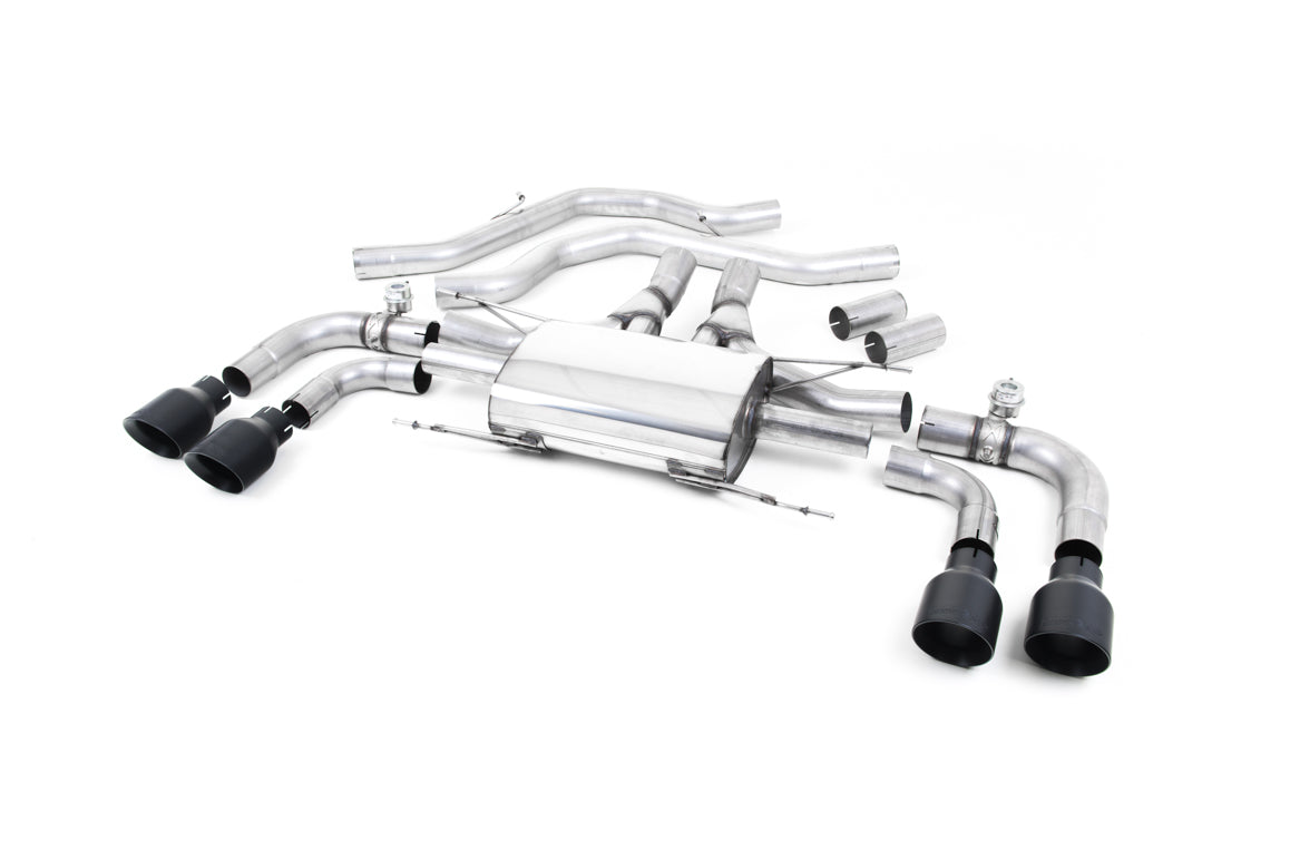 Alfa Romeo Giulia 2.9 V6 Quadrifoglio - Front Pipe-Back System with GT-100 Cerakote Trims - Valved