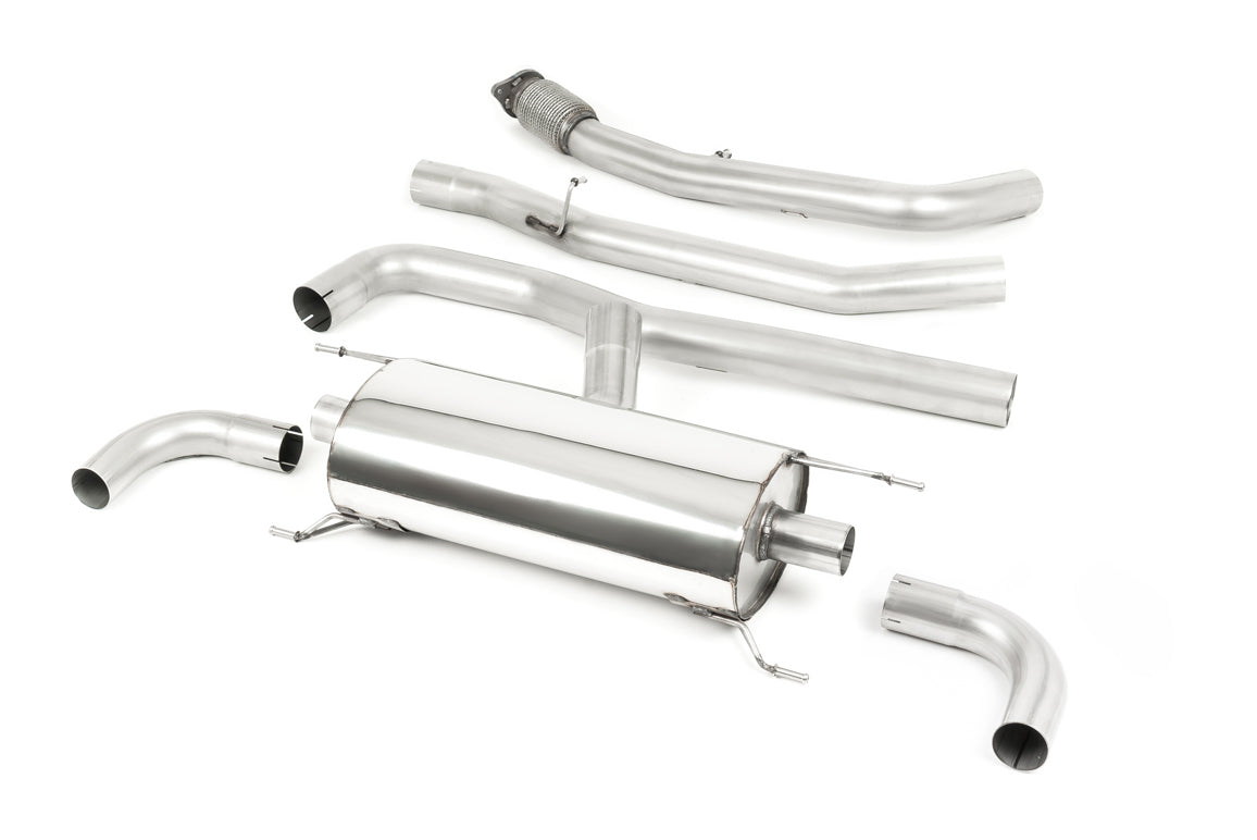 Alfa Romeo Giulia 2.0T Veloce - Non-Valved & Non-Resonated (Louder) Cat-Back Exhaust System - Uses OE Trims
