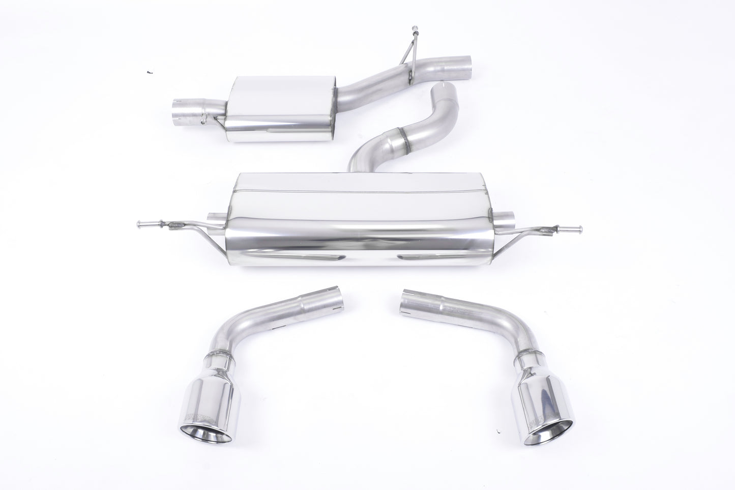 Audi TT MK2 3.2 Quattro - Resonated (Quieter) Cat-Back Exhaust System with Dual 100mm JET Trims