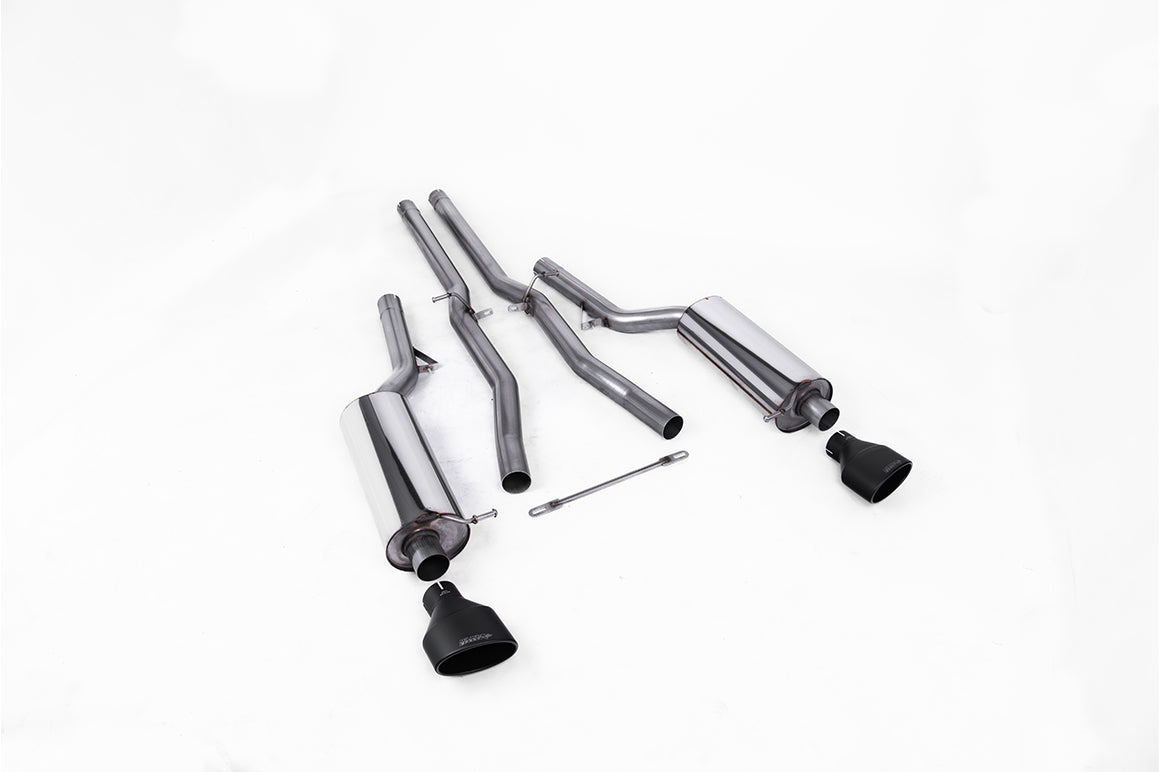 Audi RS6 C5 - Non-Resonated (Louder) Cat-Back Exhaust System with Cerakote Black Trims
