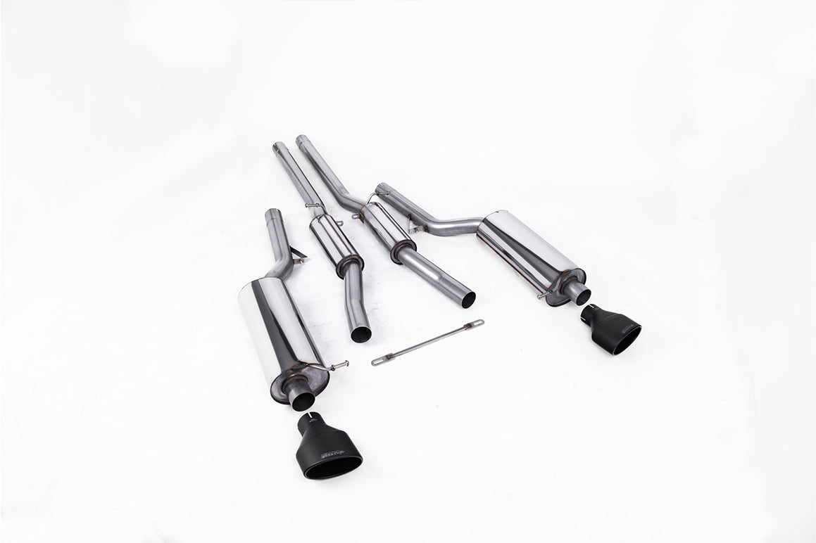 Audi RS6 C5 - Resonated (Quieter) Cat-Back Exhaust System with Cerakote Black Trims