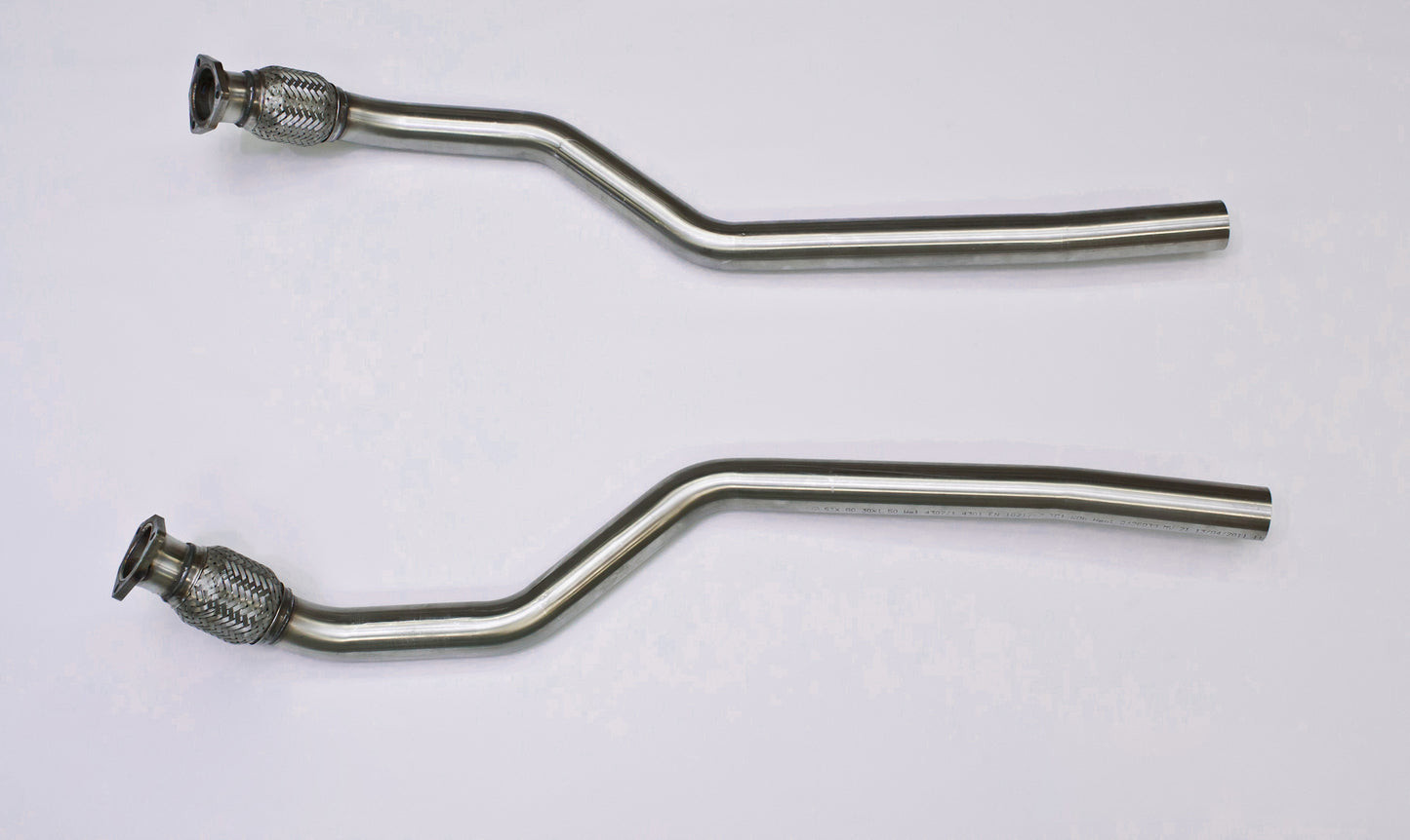 Audi S5 V8 - Large Bore Lower Downpipe Pair with Catalyst Delete (For Manual Models only)