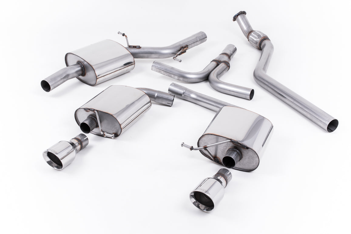 Audi A5 2.0 TFSI - Cat-Back Exhaust System with Polished Dual Outlet Trims