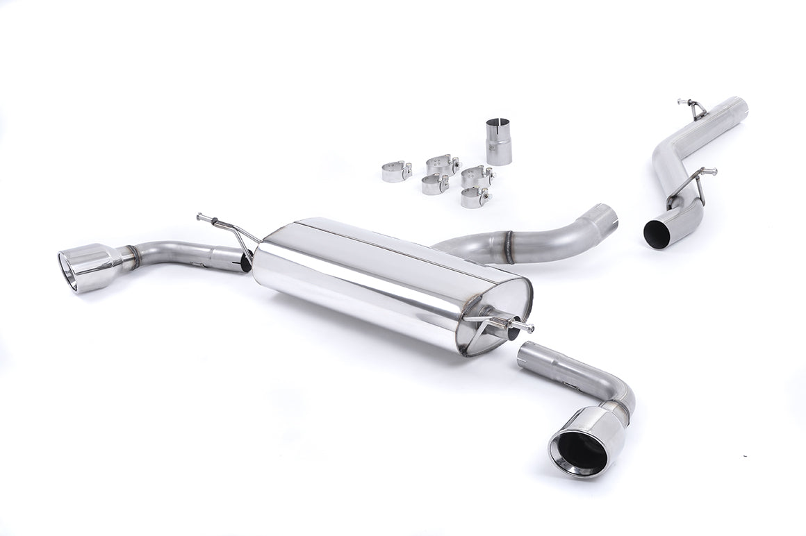 Audi TT MK2 3.2 Quattro - Non-Resonated (Louder) Cat-Back Exhaust System with Dual Polished 100mm JET Trims