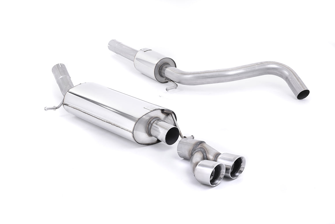 Audi A1 TFSI/VW Polo GTI 1.4 - Resonated (Quieter) Cat-Back Exhaust System with Polished Trims