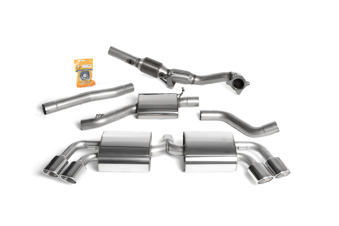 Milltek Exhaust Audi TT MK2 TTS QUATTRO Turbo-back Exhaust including Hi-Flow Sports Cat SSXAU311 - TMC Motorsport