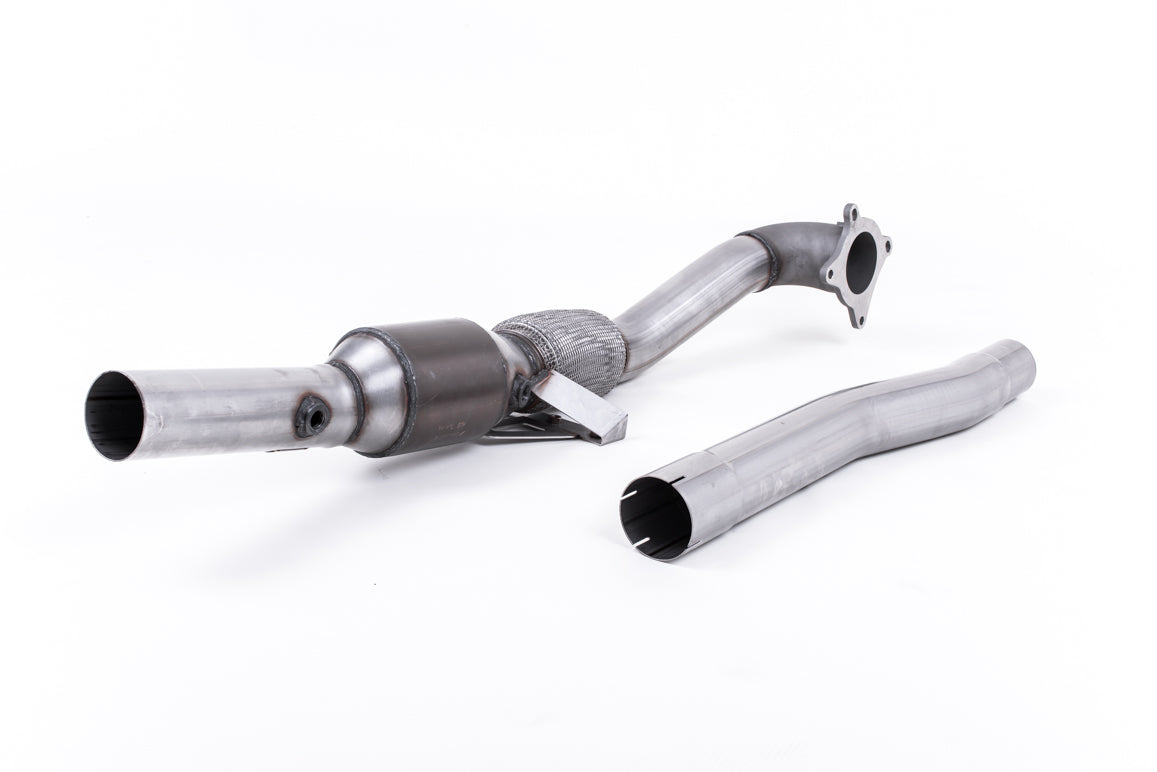 Audi TT MK2 2.0 2WD - Stainless Steel Cast Large Bore Downpipe with Hi-Flow Sports Catalyst (For Milltek Race Cat-Back)