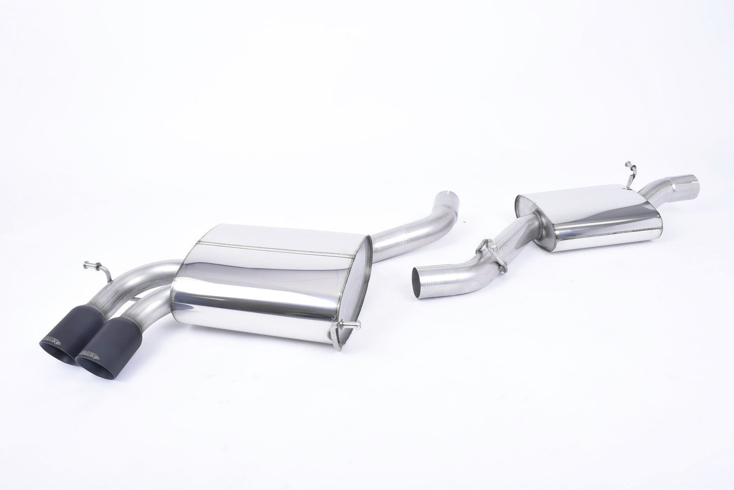 Audi S3 8P 3-door - Resonated (Quieter) Cat-Back Exhaust System with Ceramic Black Trims